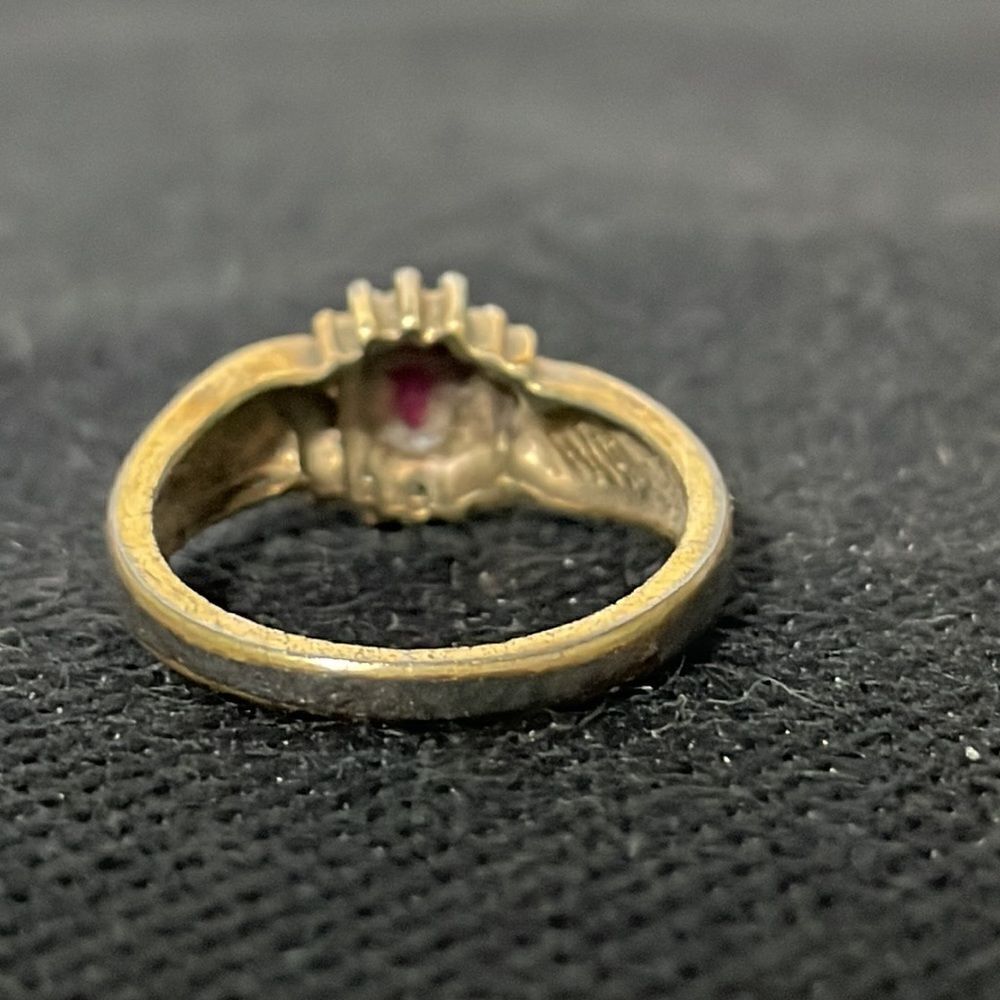 COPY - Ring with a red gem - Picture 4 of 6